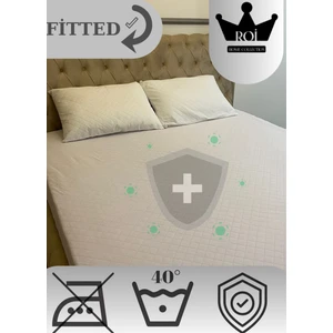 Roi Tekstil Sıvı Geçirmez Fitted Yatak Alezi Beyaz 100 x 200 cm