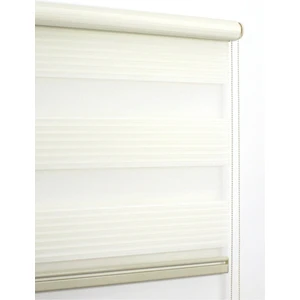 Geniş Pilise Krem Zebra Perde 130X260