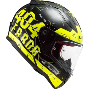 RAPID PLAYER NEON SARI-SİYAH KASK XXL