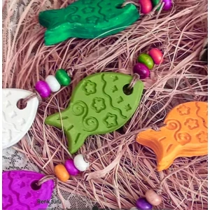 Askılık Balık Silikon Kalıp K-569 Mum Kokulu Taş Alçıya Uygun