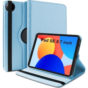 M.TK Moveteck Xiaomi Redmi Pad Se 8.7 Inç 2024 Uyumlu Tablet Kılıf 360 Dönebilen Standlı Kapaklı