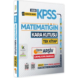 Karakutu Yayınları 2025 KPSS  Matematik Tek Kitap ÖSYM Arşiv Çıkmış Soru Bankası 