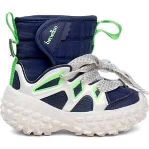 BNI-11077 Patik Erkek Çocuk Düz Bot Lacivert