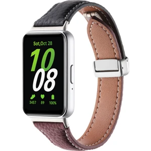 Gzplz-Samsung Galaxy Fit 3 Için Iki Tonlu Deri Kayış (Yurt Dışından)