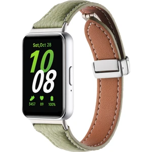 Gzplz-Samsung Galaxy Fit 3 Için Iki Tonlu Deri Kayış (Yurt Dışından)