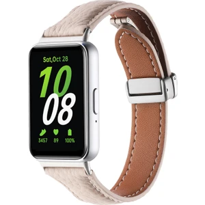 Gzplz-Samsung Galaxy Fit 3 Için Iki Tonlu Deri Kayış (Yurt Dışından)