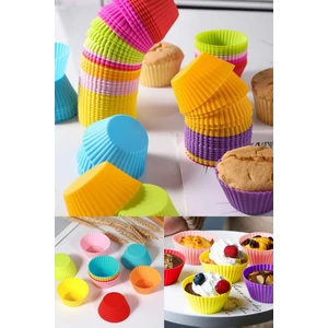 Snow Homs Lüx Muffin Kek Kalıbı Seti Tekrar Kullanımlık