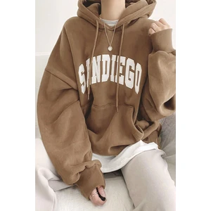 Sandiego Baskılı Oversize Sweatshirt