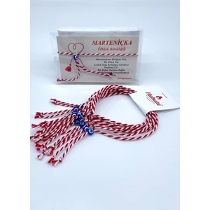 Concept Hubutu 10’lu Nazar Boncuğu Yılbaşı Hediyelik Kartlı Jelatinli Marteniçka Bilekliği Seti