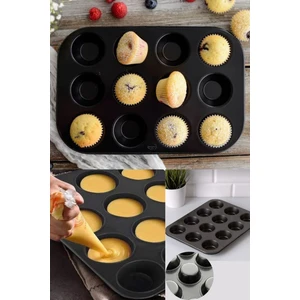 Snow Homs 12 Li Muffin Kek Kalıbı Pasta Kalıbı Kek Kalıbı Mutfak Kalıbı Pratik