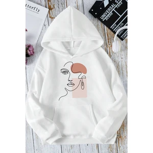 Uygun Tarz Silüet Baskılı Oversize Sweatshirt