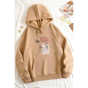 Uygun Tarz Silüet Baskılı Oversize Sweatshirt