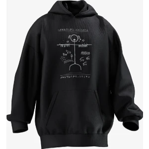 Turan Tactics Kam Davulu Simgeleri Tasarımlı  Hoodie