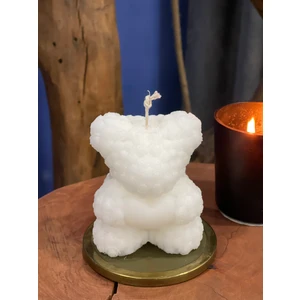 Teddy Kalpli  Dekoratif Mum