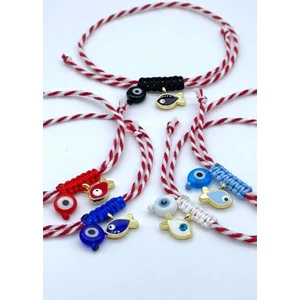 Concept Hubutu 5’li Yılbaşı Hediyelik Balıklı Nazar Boncuklu Marteniçka Dilek Şans Bileklik Seti