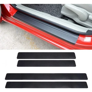 Siyah Karbon Kapı Eşiği Oto Sticker (4 Adet)