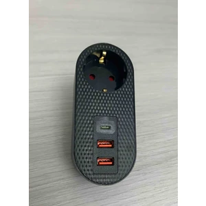 Rose Teknoloji Ftr-07 Termal Akım Korumalı 2 USB 1 TYPE-C Girişli Duvar Tipi Priz