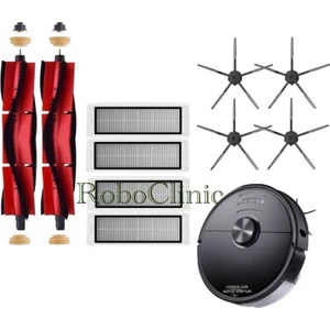 Roborock S6 Maxv Vacuum Cleaner Uyumlu Yedek Ana Fırça, Yan Fırça, Hepa Filtre, Mopsuz Yenileme Seti