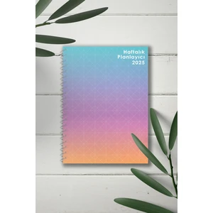 Nekobo Studio NKB-PLN005 2025 Haftalık Planlayıcı Sert Kapak Spiralli Ajanda