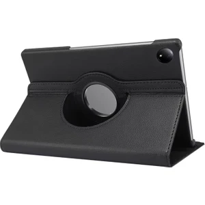 Xiaomi Redmi Pad Se 8.7 Uyumlu Kapak 360 Dönenbilen Deri Görünümlü Kapaklı Kılıf