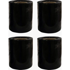 Streç Film 10 cm 23 Mikron 250 Metre Siyah Streç 4 Adet