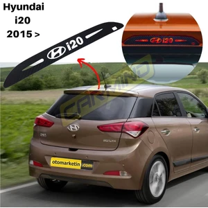 Hyundai I20 Karbon Arka Fren Stop Lambası Sticker 2015-2020