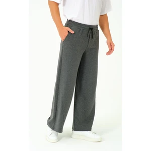 Erkek Oversize Lastikli Baggy Eşofman Altı  786 Füme