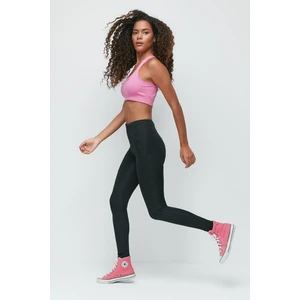 Cepli Yüksek Bel Uzun Spor Tayt 9407 Siyah