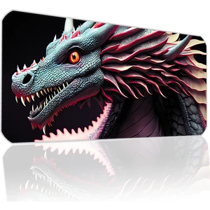 70X30 Ejderha Ilyuka MP327030 Büyük Boy Xl Gaming Mousepad Dikişli Kenar Kaymaz Taban 70X30CM