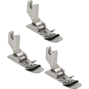 Sanayi Düz Dikiş Makinası Şifon Kenar Çok Amaçlı Temiz Kıvırma Ayağı 1-2-3mm 3 Lü Set