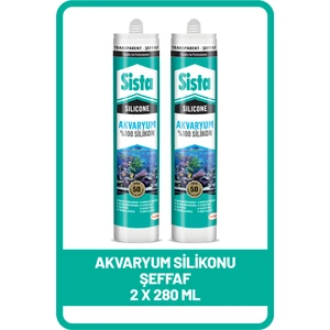 Akvaryum Silikonu Şeffaf 280 ml x 2 Adet