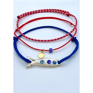 Concept Hubutu 3'lü Yılbaşı Hediyelik Kartlı Jelatinli  Lüks Marteniçka Şans Dilek Bileklik Seti