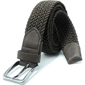 Örgü Lastik Kemer 3,5cm - Şort Kemeri - Kot Kemeri - Kanvas Pantolon Kemeri - Kahverengi