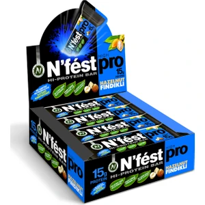 Nfést Yüksek Protein Bar Fındıklı 50g X 12 Adet