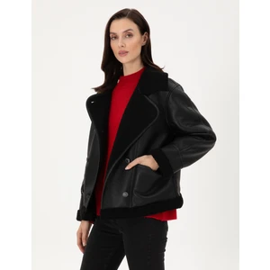 Pierre Cardin Kadın Siyah Regular Fit Mont 50295947-VR046