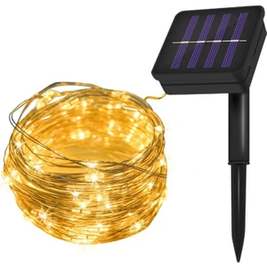Solar 12METRE Güneş Enerjili Bahçe Ev Parti Süsü Aksesuarı Noel Yılbaşı Ağacı Işığı I 100 LED