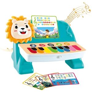 Learning Fun Dokunmatik Piyano Çocuk Müzik Oyuncak Seti Aslan Mavi