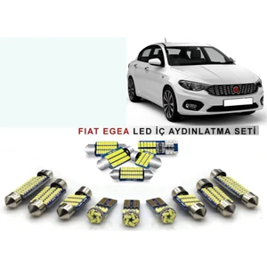 Fiat Egea LED Iç Aydınlatma Ampul Seti Parlak Beyaz