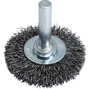 6249 Pimli Saçaklı Dairesel Tel Fırça Gri Telli 40 mm