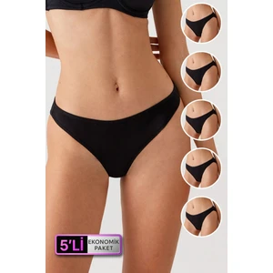 Pierre Cardin 5'li Ekonomik Paket 2957 High Leg Classic Pamuklu Basic Külot