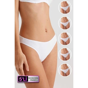 Pierre Cardin 5'li Ekonomik Paket 2957 High Leg Classic Pamuklu Basic Külot