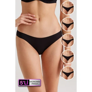 Pierre Cardin 5'li Ekonomik Paket 2950 No Show Pamuklu Basic Brief Külot Slip