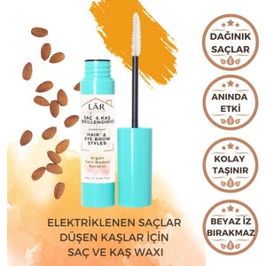 LAR Herbal Elektriklenen Saçlar ve Düşen Kaşlar İçin İz Bırakmayan - Unisex - Keratinli Arganlı Saç Kaş Wax 15 ml