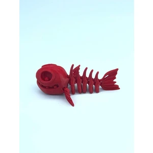 3D Hareketli Balık Figürlü Oyuncak - Kırmızı