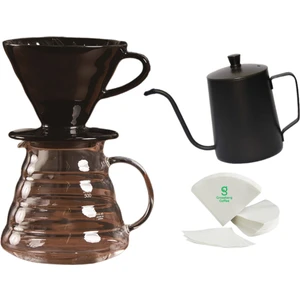 Grossberg Coffee V60 Dripper 3. Nesil Filtre Kahve Demleme Seti