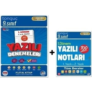 Tonguç Akademi 9. Sınıf 1. Dönem 1. ve 2. Yazılı Yazılı Denemeleri - Yazılı Notları 2'li Set