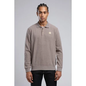 Lee Cooper Erkek Newblend Polo Yaka Sweatshirt 241043 K. Bej