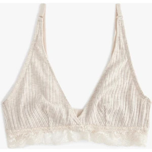 Dolgusuz Balensiz Dantel Detaylı Bralet Sütyen