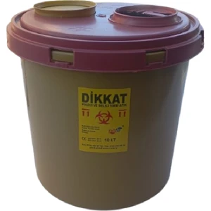 20 Adet Kesici ve Delici Tıbbi Enfekte Atık Kutusu 10 Lt