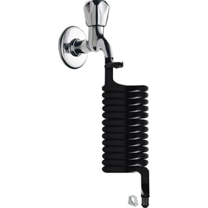 Spiral Wc Taharet Hortum Matik ve Wc Banyo Yıkama Setleri Yeni Siyah Inci
